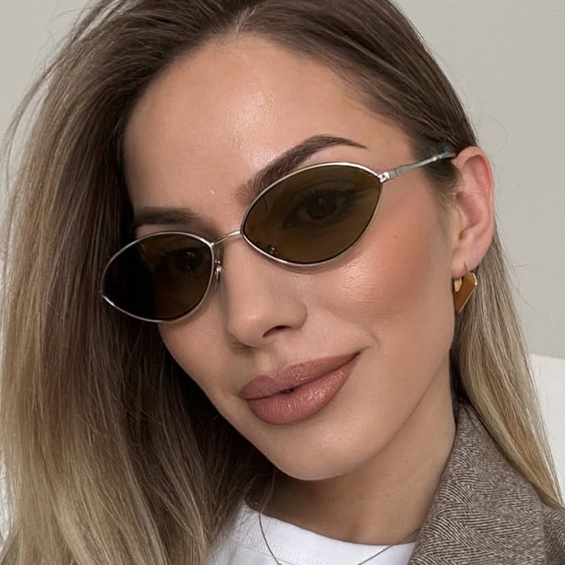 Retro Cat Eye Woman Sunglasses - Sunglasses Cat Eye 评论和价格